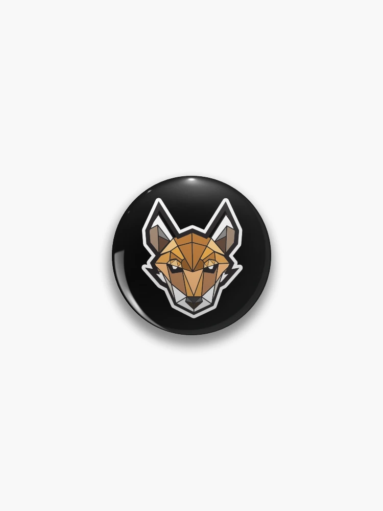 Thumbnail 1 of 3, Pin, Isometric Fox Sticker designed and sold by KatalystArts.