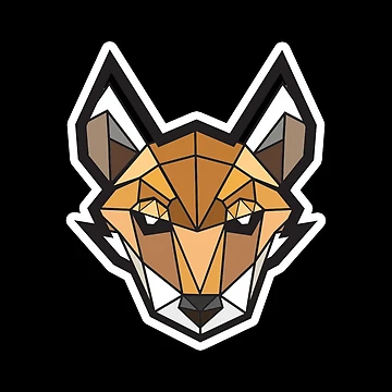 Artwork thumbnail, Isometric Fox Sticker by KatalystArts