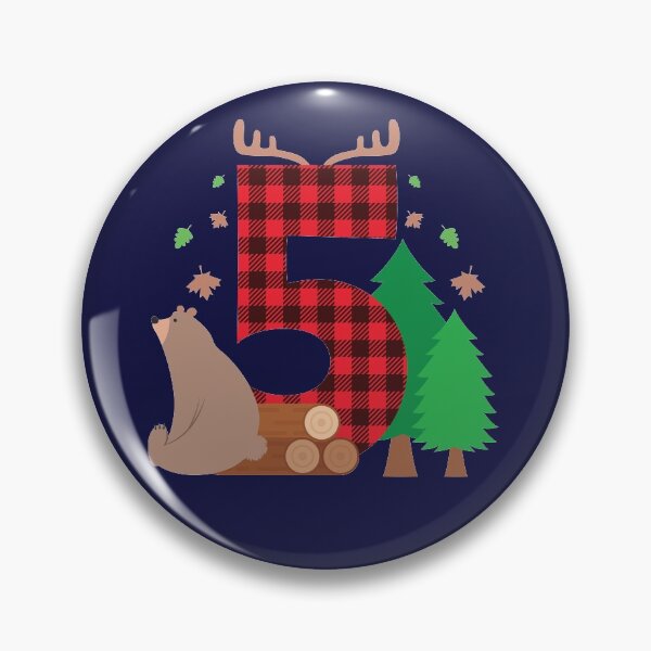 Item preview, Lumberjack Birthday 5 Year Old designed and sold by jaygo.