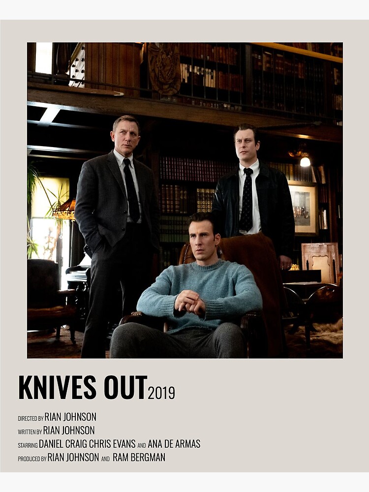 "knives out alternate movie poster" Sticker for Sale by DesignedByL