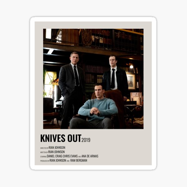 "knives out alternate movie poster" Sticker for Sale by DesignedByL