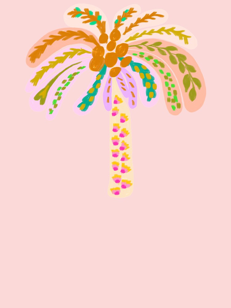 T Shirt Enfant Palm Surf Arbre Palmier Colore Unisexe Jolie Filles Garcons Bebe Happy Palm Par Jonipony Redbubble