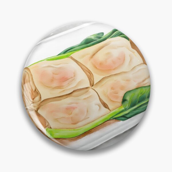 Item preview, Watercolor Illustration of Chinese Cuisine - Vermicelli Roll with Shrimp | 鲜虾肠粉 designed and sold by iswenyi.