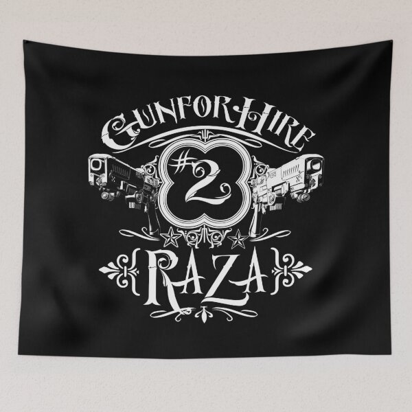 Item preview, Raza Gun For Hire #2 designed and sold by SideQuest - Scribbled Chaos!.