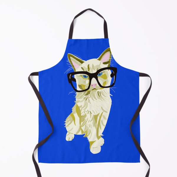 Item preview, Blue Ribbons Hipster Ragdoll Cat designed and sold by SilverSquirrels.