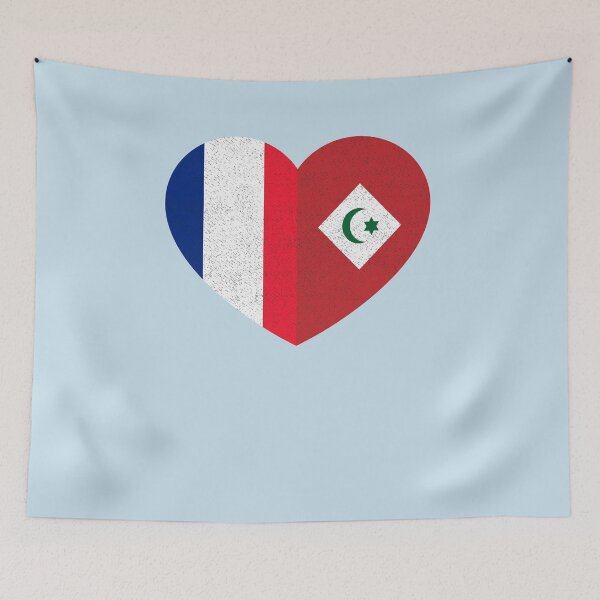 Item preview, Amazigh Rifian French Pride Heart Arrif France Flag Gift designed and sold by cssdru.