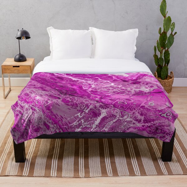 Item preview, Salpicaduras de pintura abstracta rosa designed and sold by Ludovic Geusa.