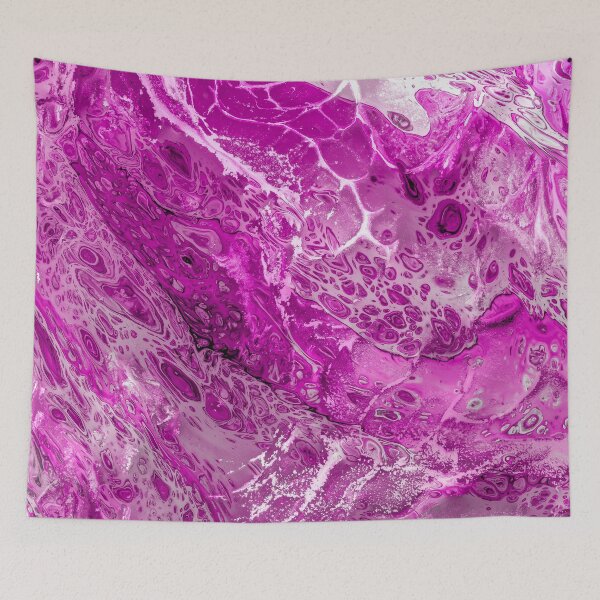 Item preview, Salpicaduras de pintura abstracta rosa designed and sold by Ludovic Geusa.