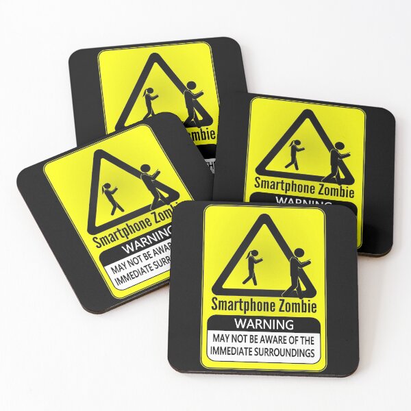Item preview, Smartphone Zombie - Warning - May not be aware of the immediate surroundings designed and sold by jc007.