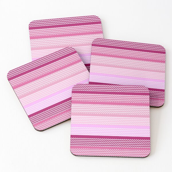 Item preview, Zig Zag Chevron  Pattern and Horizontal Stripe Pattern Red Pink Color Shades designed and sold by zanydoodles.