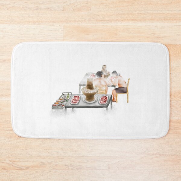 Item preview, Watercolor Illustration of Chinese Cuisine - Mongolian Lamb Hotpot | 铜锅涮羊肉 designed and sold by iswenyi.