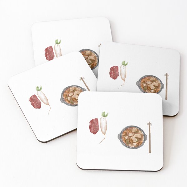 Item preview, Watercolor Illustration of Chinese Cuisine - Braised Beef Brisket with Radish | 萝卜炖牛腩 designed and sold by iswenyi.