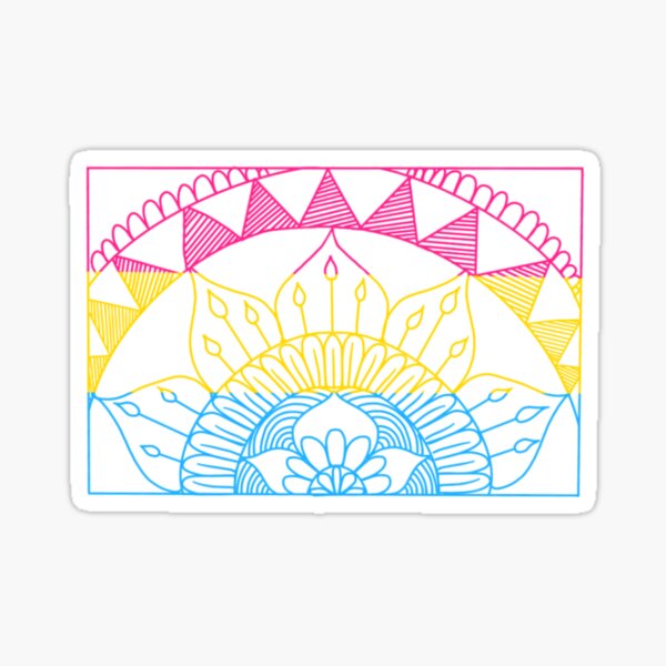 Pansexual Mandala Pride Flag Sticker For Sale By Seerata Redbubble