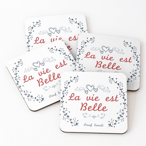 Item preview, la vie est belle sauf lundi designed and sold by Feather of art  ⭐⭐⭐⭐⭐.