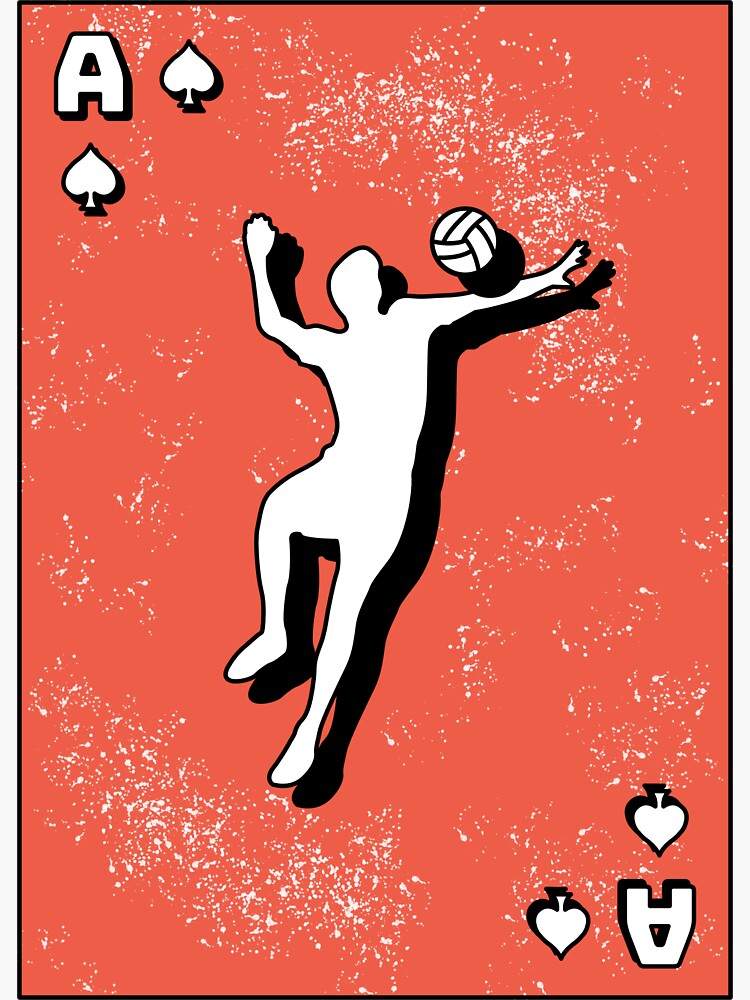 "Beach Volleyball Sport Ace Men" Sticker for Sale by MGODesign Redbubble