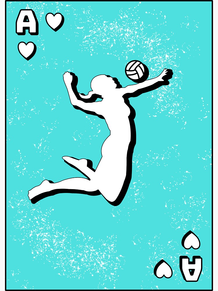 "Beach Volleyball Sport Ace Women" Sticker for Sale by MGODesign