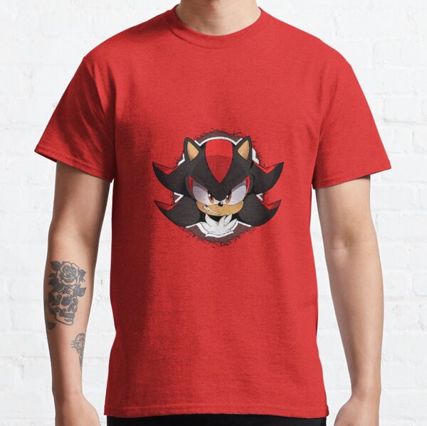 Shadow The Hedgehog Blushing T Shirt 100% Pure Cotton Shadow Hedgehog Shadow  The Hedgehog The Hedgehog Smile Fanart - T-shirts - AliExpress