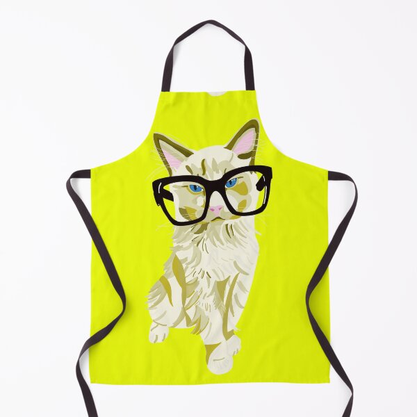 Item preview, Yellow Ribbons Hipster Ragdoll Cat designed and sold by SilverSquirrels.