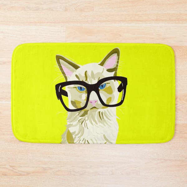Item preview, Yellow Ribbons Hipster Ragdoll Cat designed and sold by SilverSquirrels.