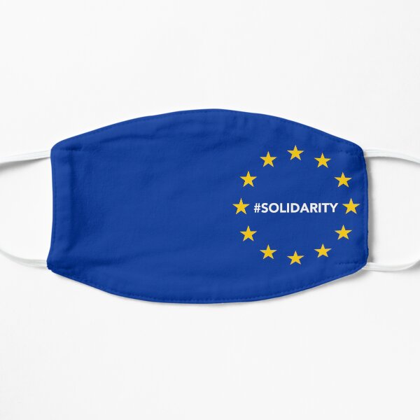 European Union (EU) #solidarity - Souvenir & Travel Gift (High Resolution) Flat Mask