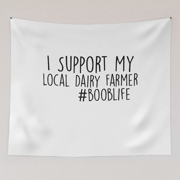 Item preview, I Support My Local Dairy Farmer Breastfeeding or Toddler Eat Local Breastfed Baby Bodysuit or Kids Novelty Design designed and sold by Akmloza.