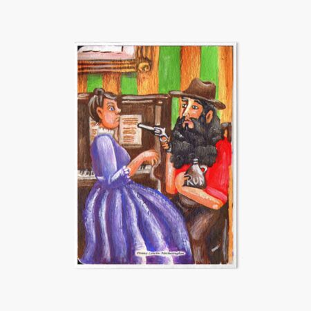 Mad Dog Morgan at the Piano Art Board Print