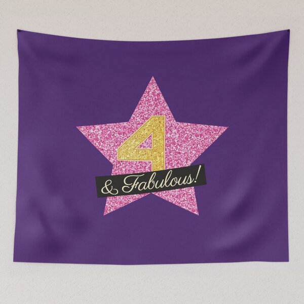 Item preview, 4th Birthday Gifts Women Fabulous - Pink Gold designed and sold by betternotes.