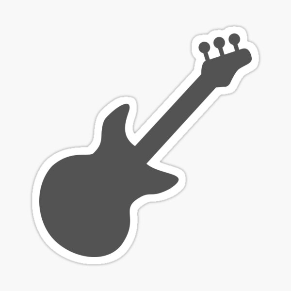 Electric Guitar Pattern for Guitar Lovers Sticker