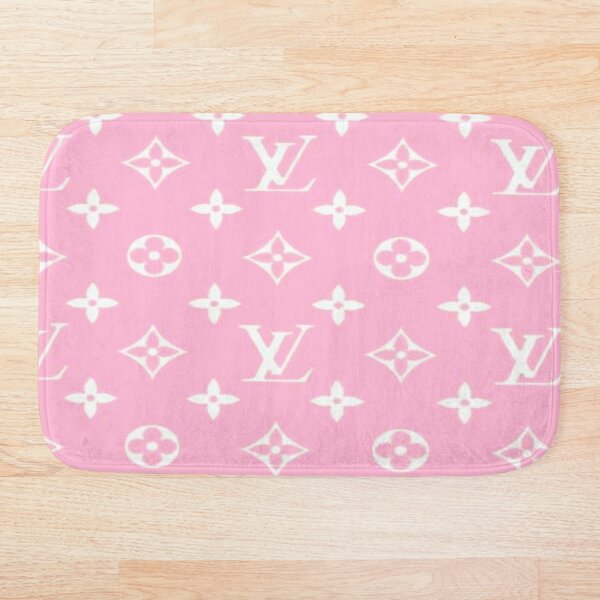 Louis V Bonbon rose Bath Mat