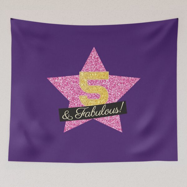 Item preview, 5th Birthday Gifts Women Fabulous - Pink Gold designed and sold by betternotes.