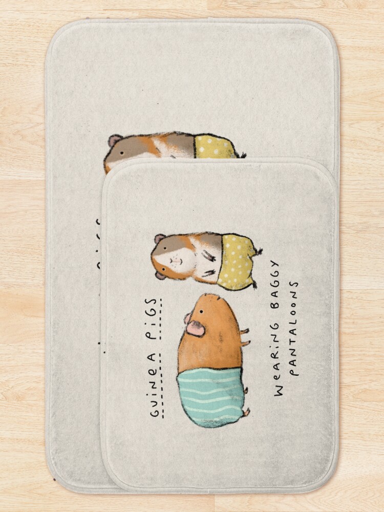 Alternate view of Guinea Pigs Wearing Baggy Pantaloons Bath Mat