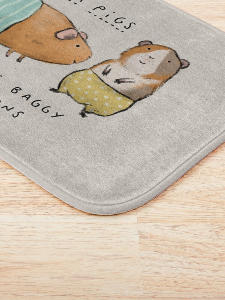 Alternate view of Guinea Pigs Wearing Baggy Pantaloons Bath Mat