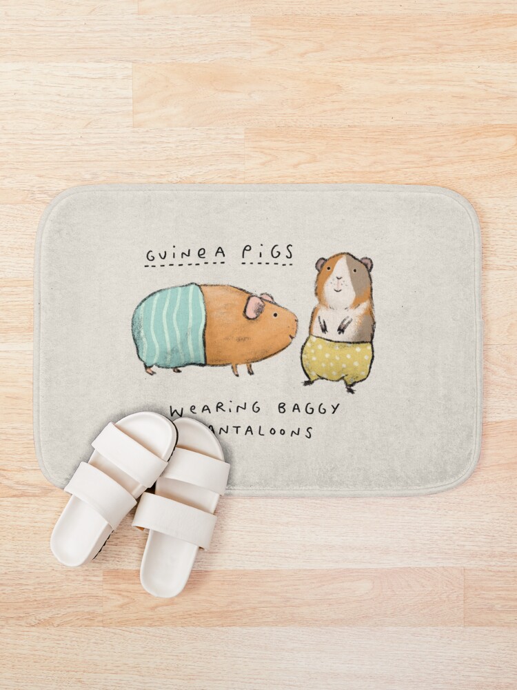 Alternate view of Guinea Pigs Wearing Baggy Pantaloons Bath Mat