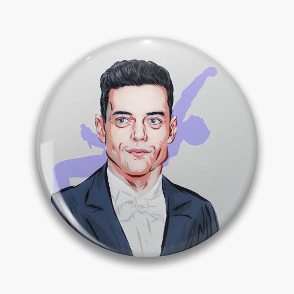 Item preview, Rami Malek - An illustration by Paul Cemmick designed and sold by TIGERDAVER.