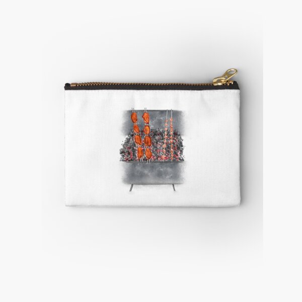 Item preview, Watercolor Illustration of Street Food - Charcoal Grilled chicken wings and cartilage	 designed and sold by iswenyi.