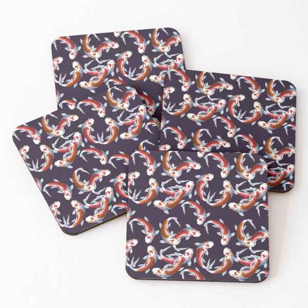 Item preview, Koi fish seamless pattern watercolor illustration  designed and sold by Bonheurem.