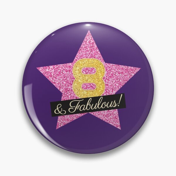 Item preview, 8th Birthday Gifts Women Fabulous - Pink Gold designed and sold by betternotes.