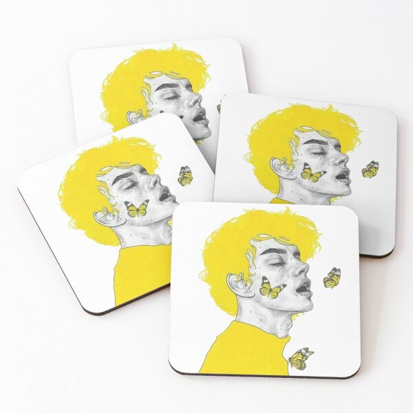 Item preview, Yellow Haired Boy With Butterflies designed and sold by fudgecream.