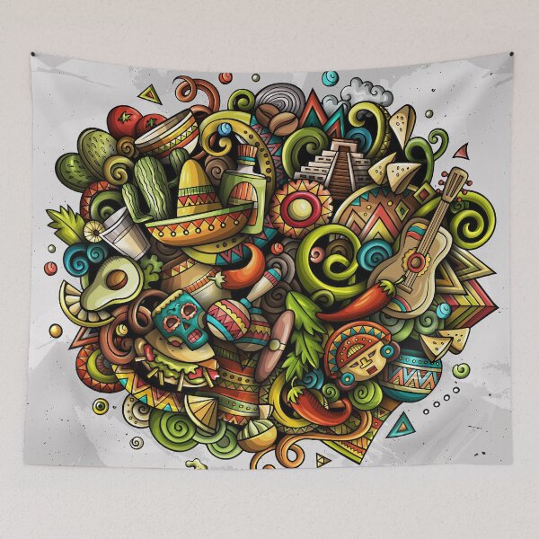 Item preview, MEXICO Cartoon Illustration designed and sold by balabolka.