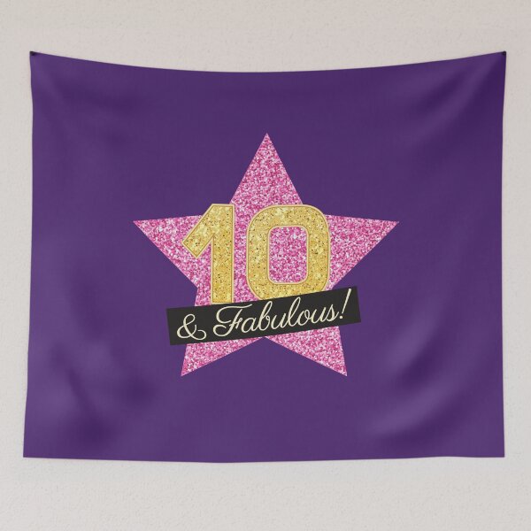 Item preview, 10th Birthday Gifts Women Fabulous - Pink Gold designed and sold by betternotes.