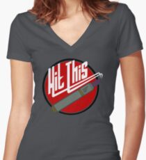 hit this Women's Fitted V-Neck T-Shirt