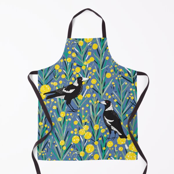 Item preview, Australian Magpie in wattle garden designed and sold by Cyapdesigns.