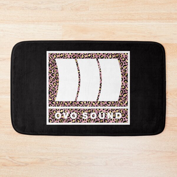 Item preview, OVO sound Leopard pink on gold print designed and sold by lovesuperkarma.