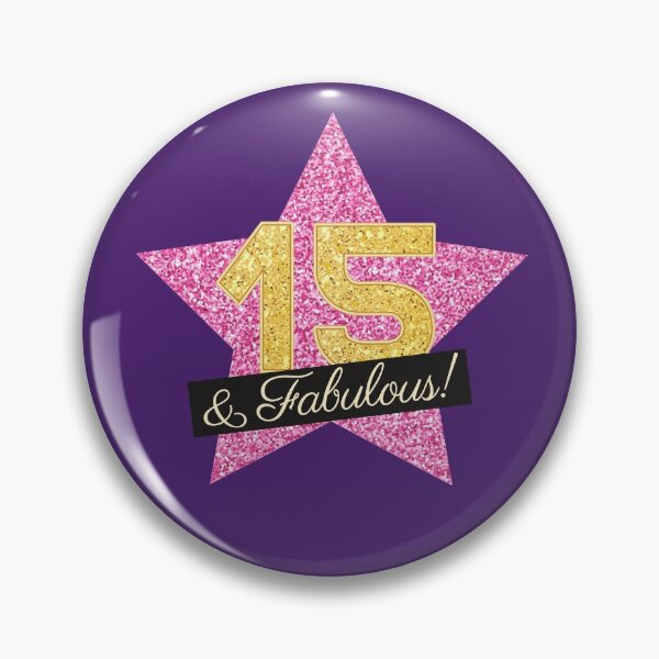 Item preview, 15th Birthday Gifts Women Fabulous - Pink Gold designed and sold by betternotes.