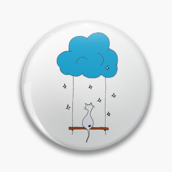 Item preview, Cat Swinging in the Cloud designed and sold by GS-Designs.