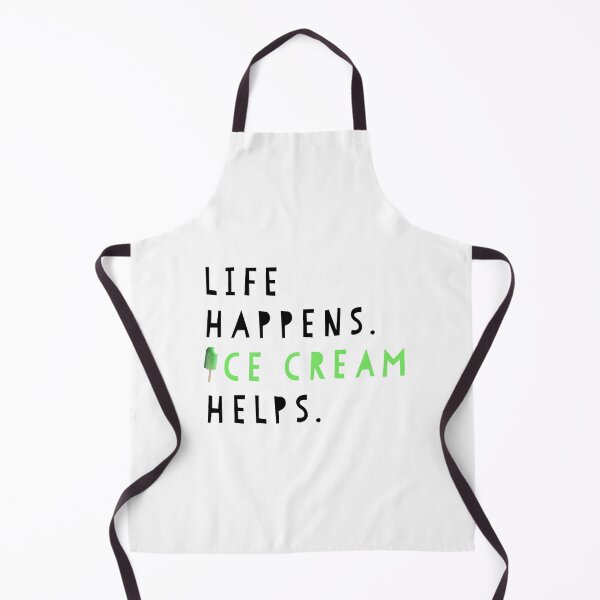 Item preview, Life Happens. Ice Cream Helps. | Typography designed and sold by yappei.