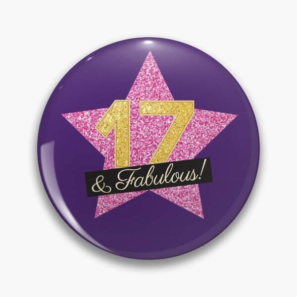 Item preview, 17th Birthday Gifts Women Fabulous - Pink Gold designed and sold by betternotes.