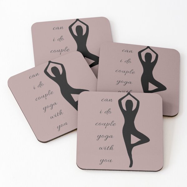 Item preview, Couple yoga with pickup lines or love quotes designed and sold by Slangt-shirt.