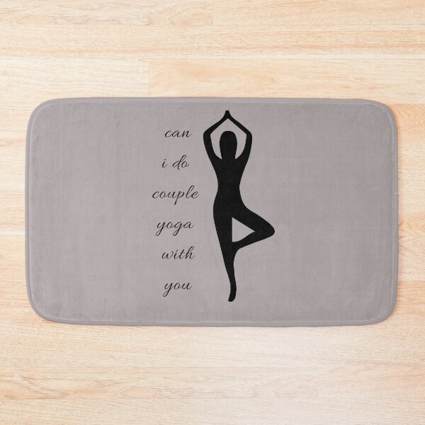 Item preview, Couple yoga with pickup lines or love quotes designed and sold by Slangt-shirt.
