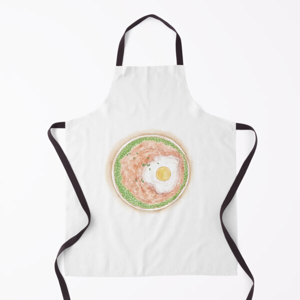 Item preview, Watercolor Illustration of Chinese Cuisine - Meat Pie with Egg and Edamame | 肉饼子炖蛋 designed and sold by iswenyi.